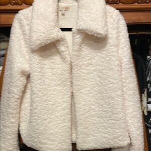 Gianni Bini Cream Teddy Jacket